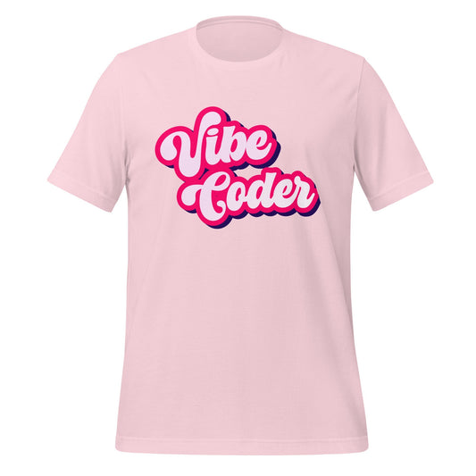 Product mockup photo of the Vibe Coder T Shirt uni